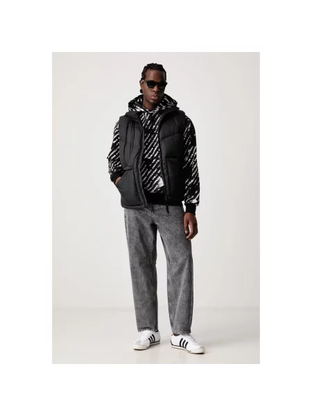 Bluza z kapturem Karl Lagerfeld z kapturem czarna