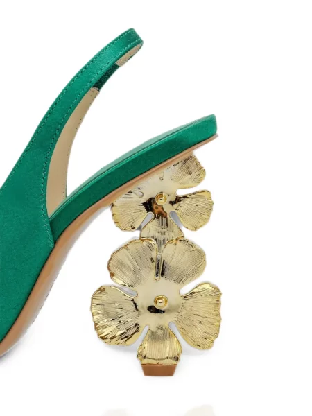 Pantofi cu toc Kat Maconie slingback verde