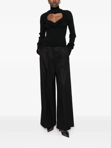 Cu centură pantaloni Balenciaga negru