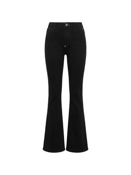 Blugi evazați Philipp Plein negru
