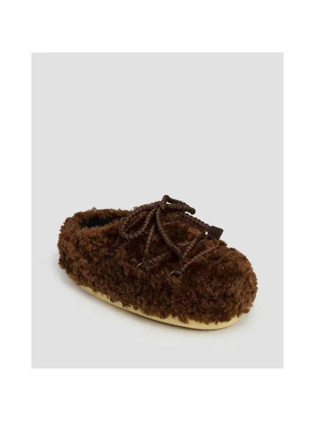 Papuci De Blană Pentru Femei Moon Boot Evx Mule Curly maro