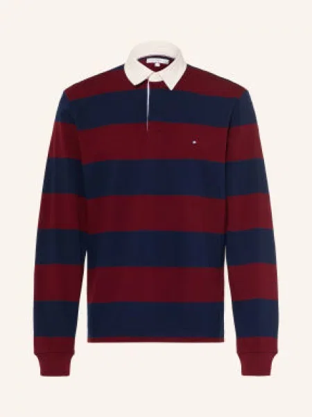 Tommy Hilfiger Rugbyové Tričko tmavě / tmavě modrá červená