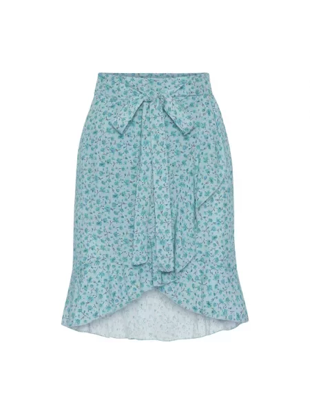 Spódnica American Dreams w kwiatki niebieska