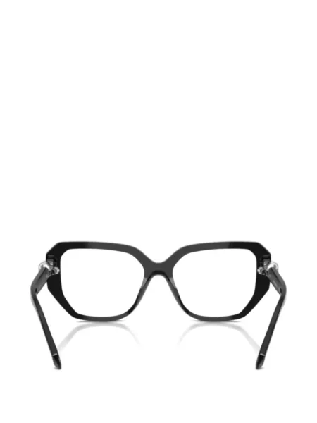 Ochelari de soare Swarovski cu imprimeu geometric negru