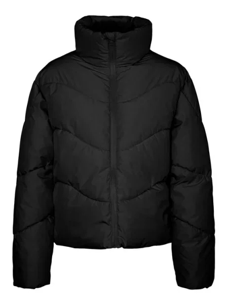 Vero Moda Pūkinė striukė juoda