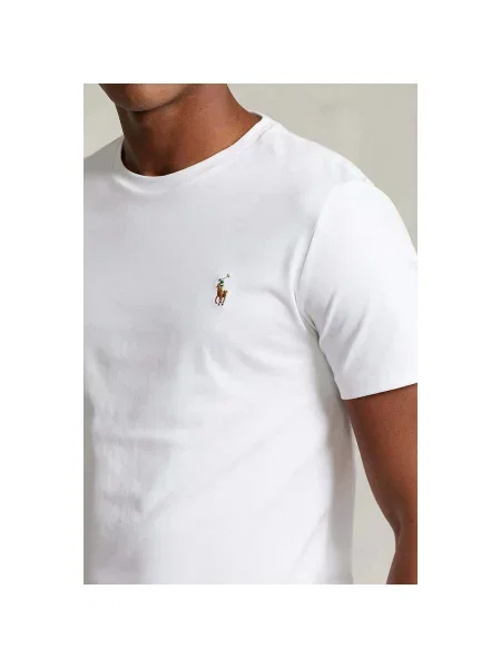 Polo Ralph Lauren Tričko krémová / karamelová / trávově zelená bílá