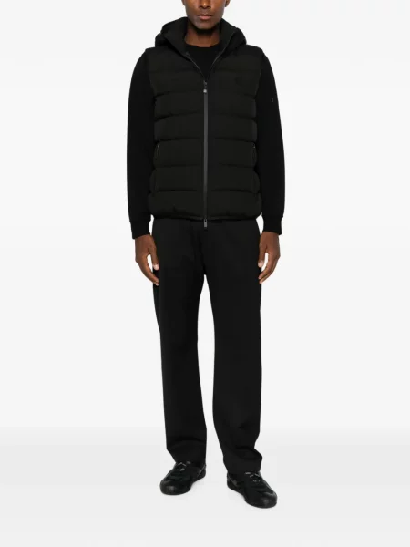 Vestă Moncler cu glugă negru
