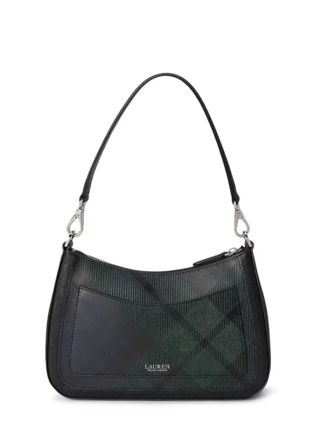 Lauren Ralph Lauren Geantă de umăr albastru marin / verde închis negru