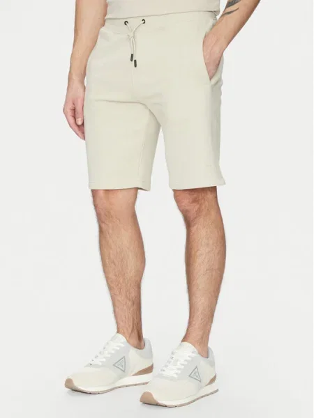 Guess Pantaloni scurți sport Écru
