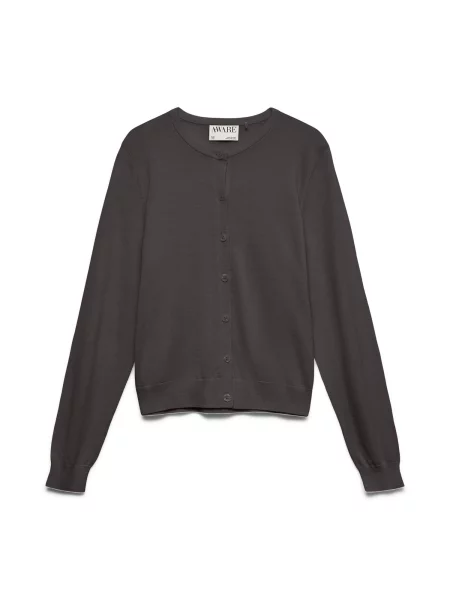 VERO MODA Geacă tricotată AWCara ciocolatiu