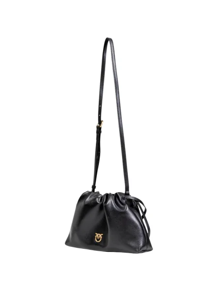 Geanta de piele Pinko negru