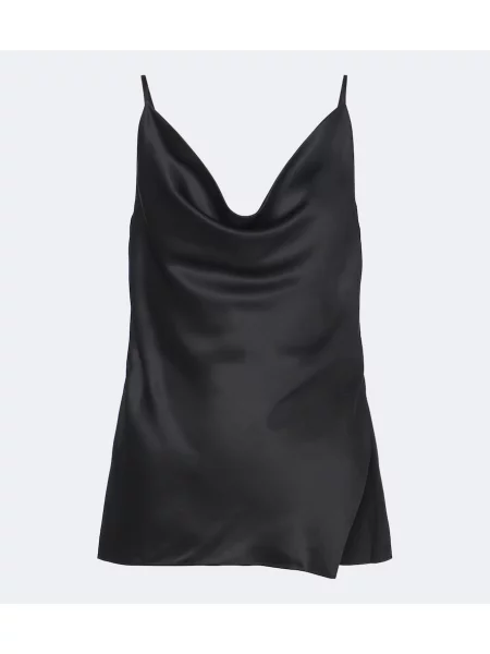 Maiou Acne Studios din satin negru