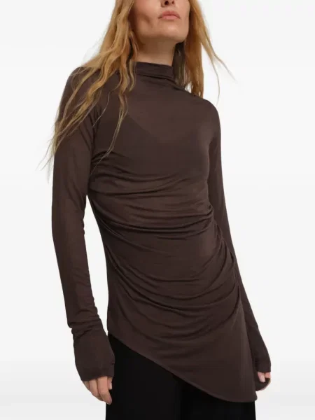 Top Marcella asimetric maro
