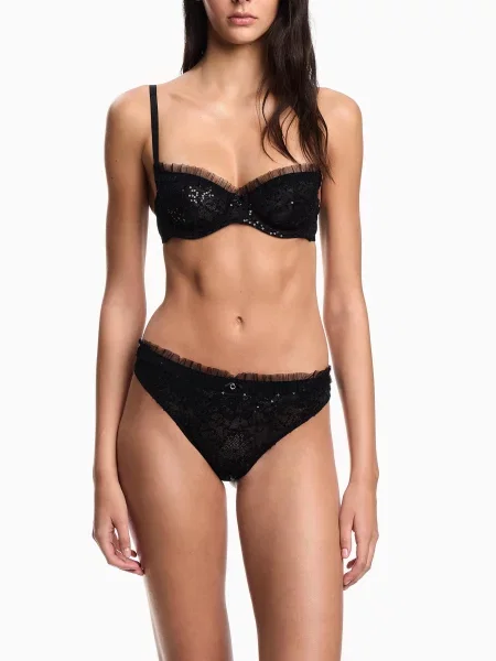 Бюстгальтер Emporio Armani черный