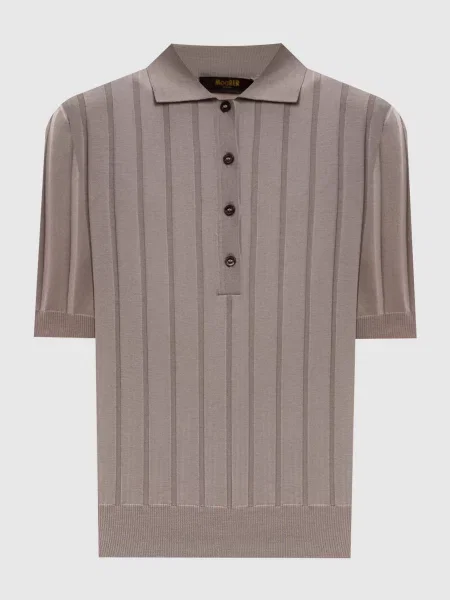 Поло RIGEL з вовни Moorer бежеве