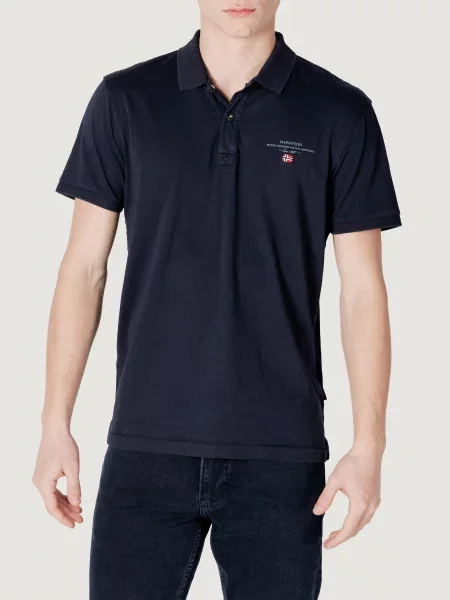 Polo z krótkim rękawem Mężczyzna NAPAPIJRI ELBAS JERSEY niebieska