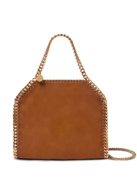 Geantă shopper Stella Mccartney cu autograf maro