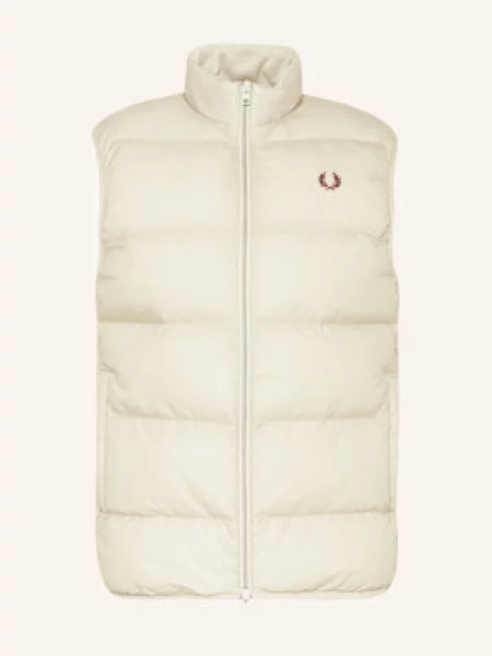 Fred Perry Prošívaná Vesta krémová