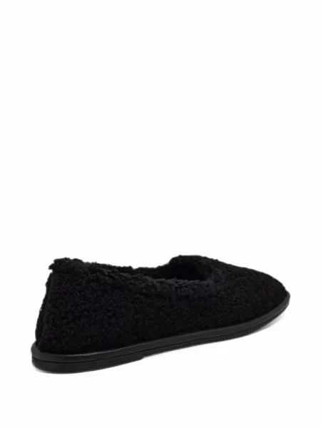 Loafers Casadei από δέρμα προβάτου με αυτόγραφο μαύρο