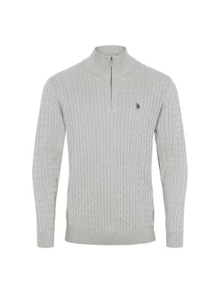 U.S. POLO ASSN. Pulover UMAmir amestecat gri