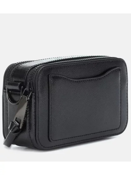 Τσάντα χιαστί Marc Jacobs με γούνα μαύρο