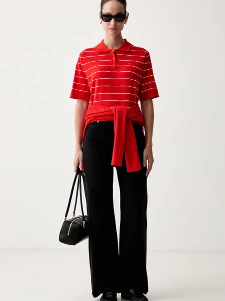 TOMMY HILFIGER Pulover rdeča