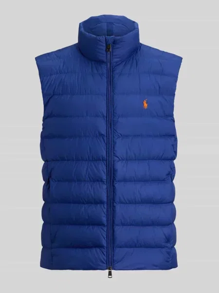 Kamizelka w kroju regular fit z wyszywanym logo Polo Ralph Lauren granatowa