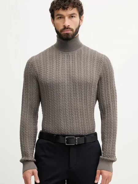 Pulover Joop! de lână maro