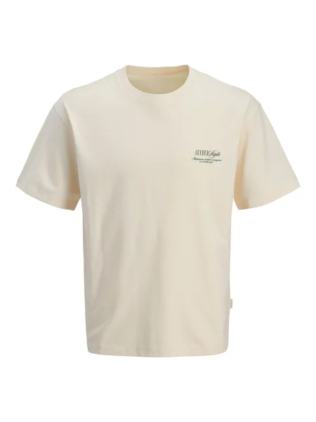 JACK & JONES Tricou JORSALAMANCO crem / verde închis / portocaliu negru
