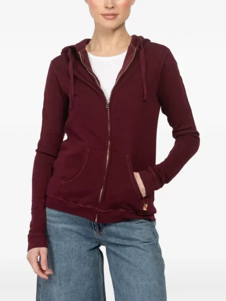 Суичър с качулка Freecity с качулка червено