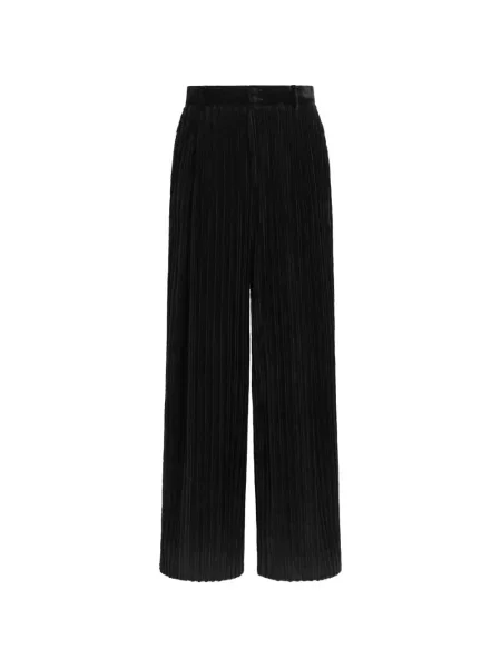 Pantaloni Dolce & Gabbana de catifea cord negru