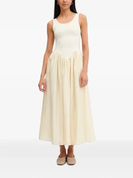 Rochie midi Bardot evazată