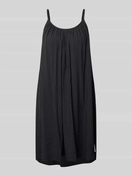Sukienka plażowa o kroju loose fit z mieszanka i bawełny Marc O'polo czarna