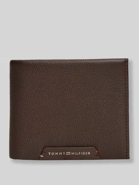 Tommy Hilfiger portfel skórzany brązowy