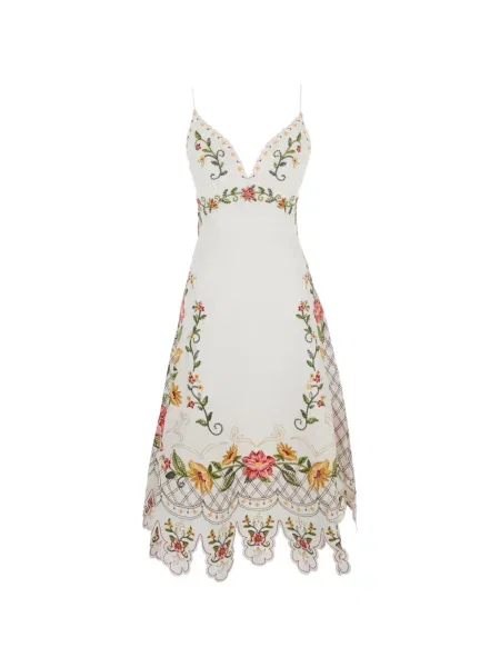 Rochie midi Farm Rio alb