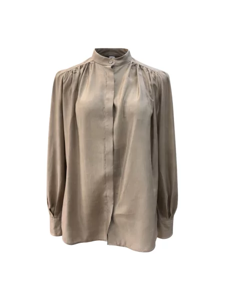 Koszula Marsem z organzy beżowa