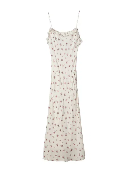 Bershka Rochie verde închis / roz / roz închis alb