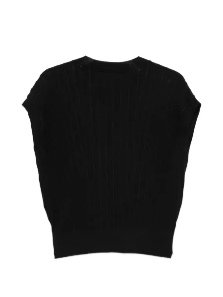 Top Dkny tricotate cu decolteu în V negru