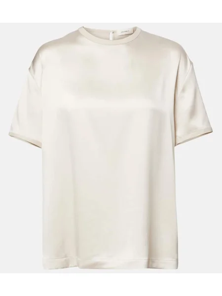 Tricou Lisa Yang din satin alb