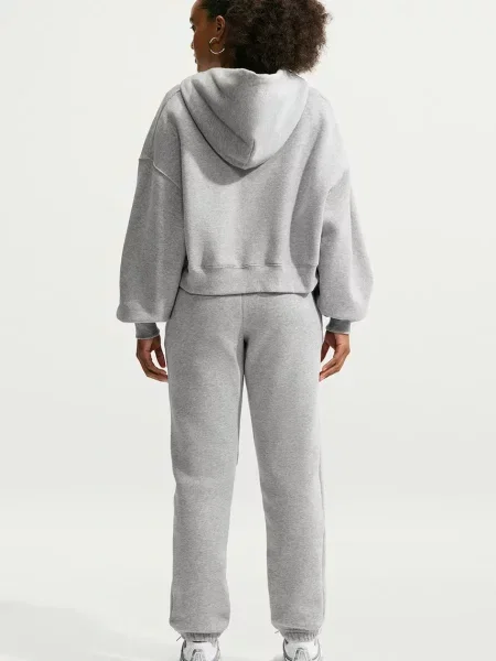 Nike Sportswear pantaloni de trening pentru femei cu Studio Fleece gri