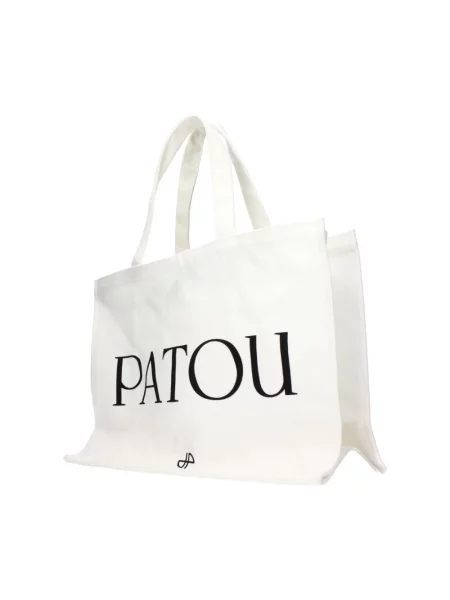 Torebka Patou płócienna z logo biała