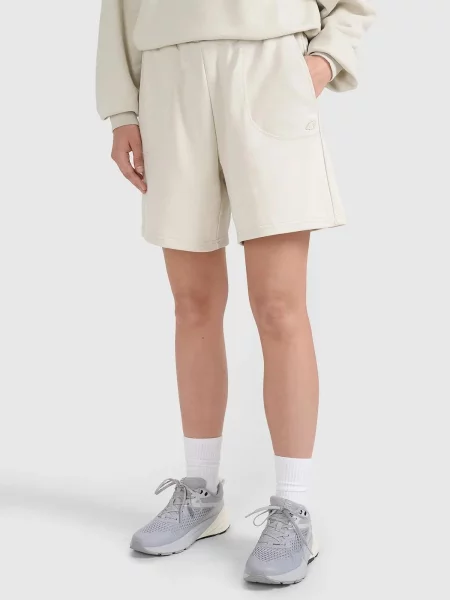 SPODENKI UNISEX 4F DRESOWE SPORTSTYLE KRÓTKIE beżowy