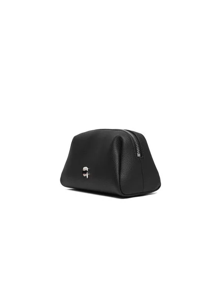 Karl Lagerfeld Kosmetická taštička Ikon Pebble' černá