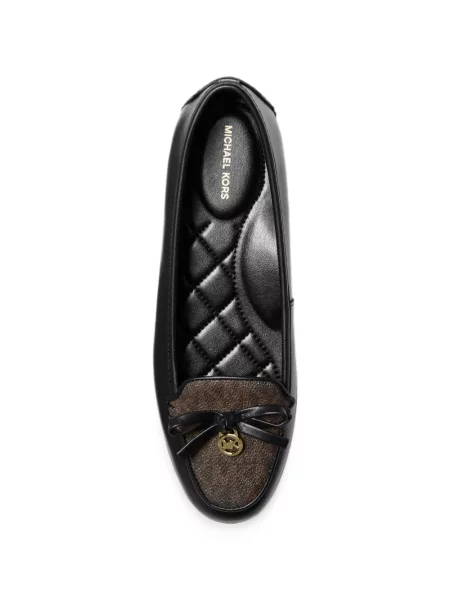 Mocasini Michael Kors din piele cu autograf negru