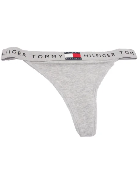 Chiloți tanga Tommy Hilfiger gri