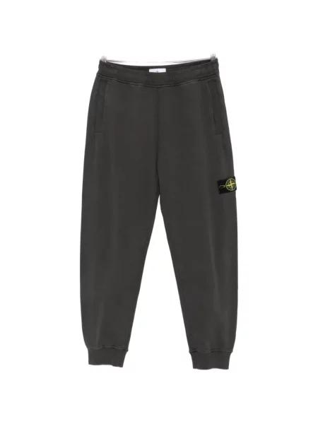 Pantaloni Stone Island cu strasuri alergare gri