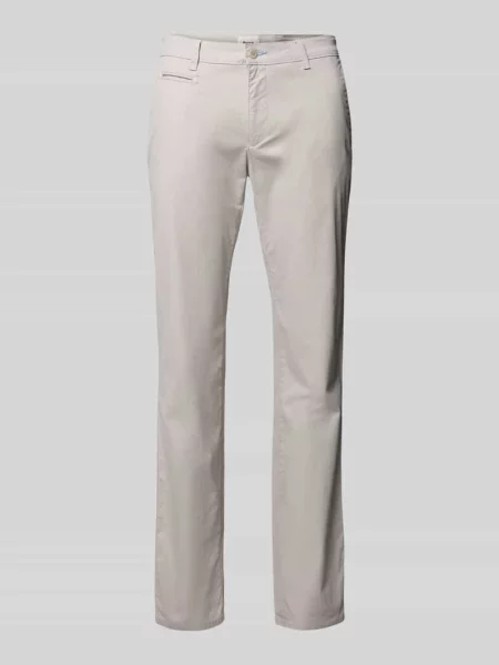 Spodnie materiałowe o kroju slim fit z z tyłu model ‘Fabio’ Brax