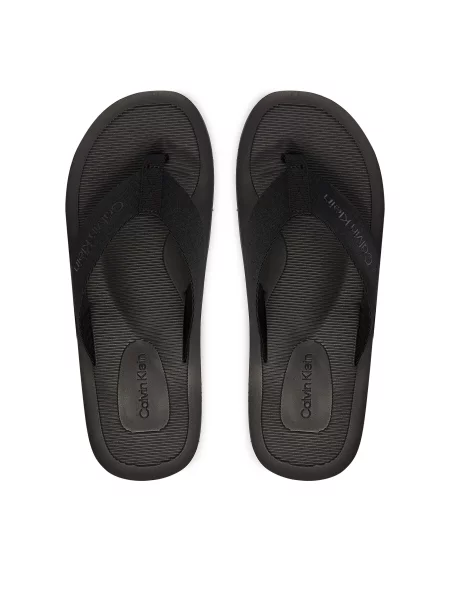 Japonke Calvin Klein Logo Webbing Strap črna