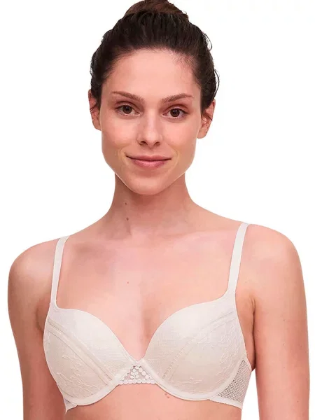 Кружевной бюстгальтер пуш-ап білий