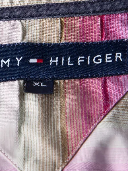 Pruhovaná košile Tommy Hilfiger růžová
